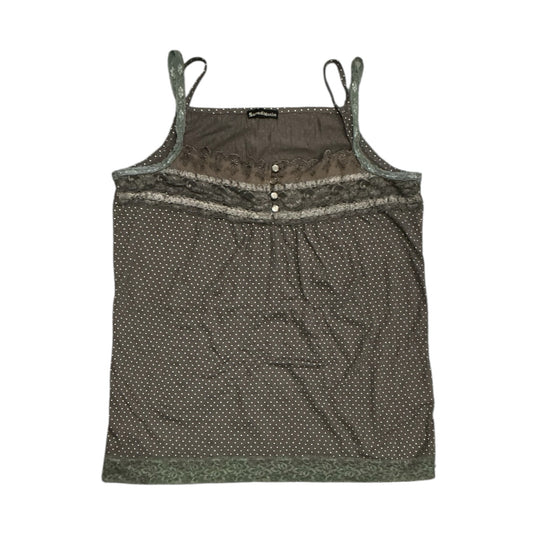 Polka Dot Lace Trim Camisole