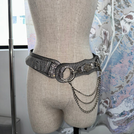Sliver Leather Belt