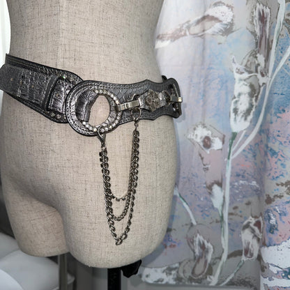 Sliver Leather Belt