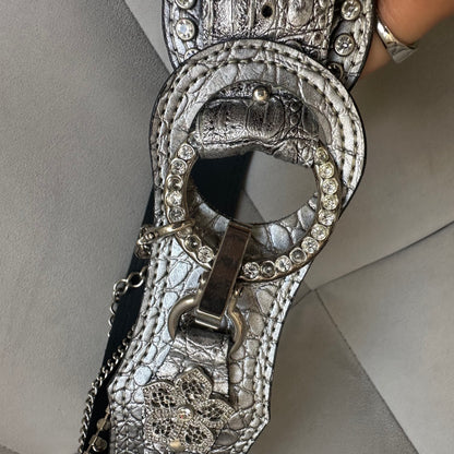Sliver Leather Belt