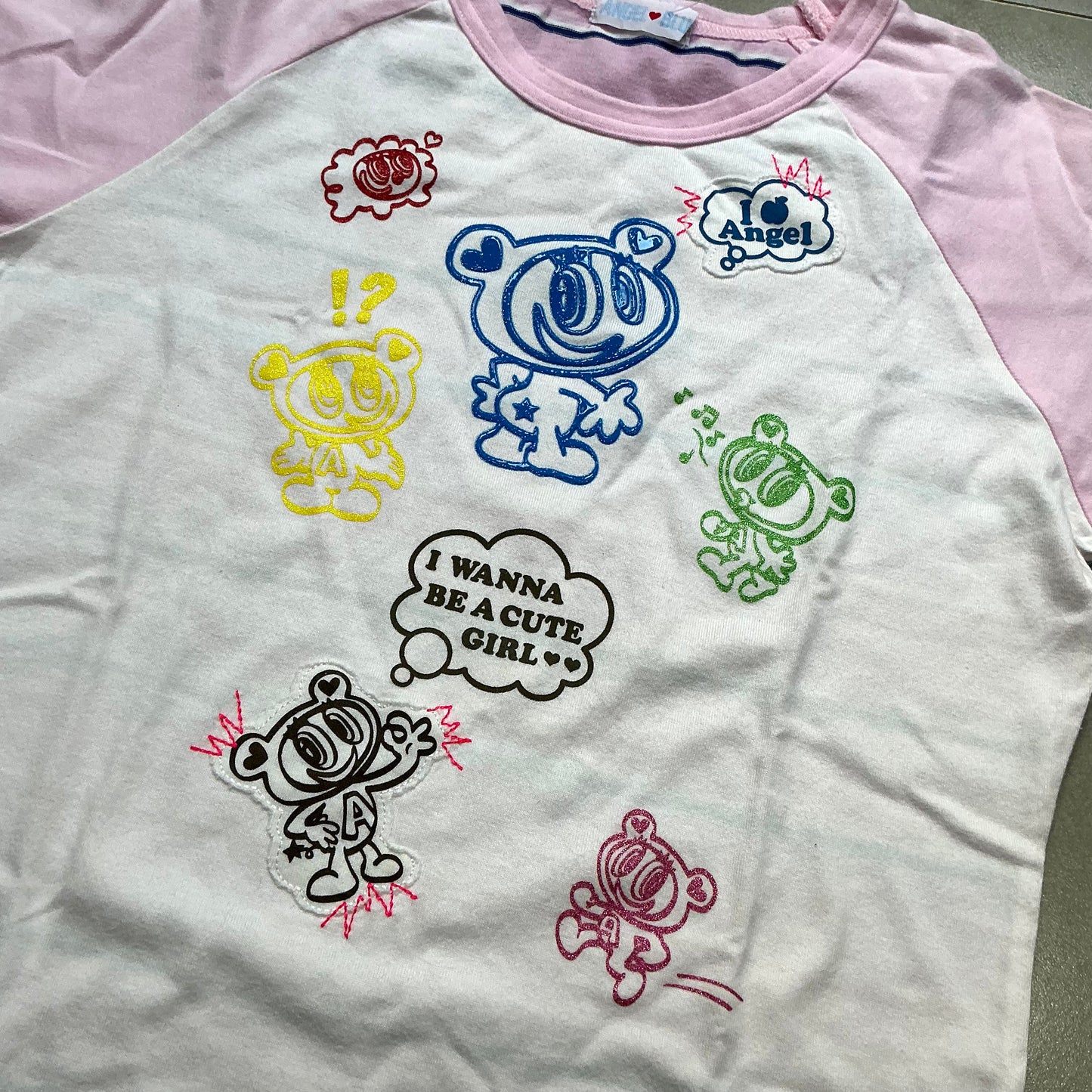 Angel Blue 'I wanna be a cute girl' Baby Tee