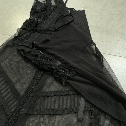 Sheer Mesh Camisole Dress