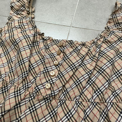 90s Burberry Off Shoulder Top