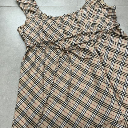 90s Burberry Off Shoulder Top