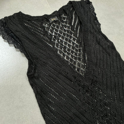 Sheer Knit Vest Dress