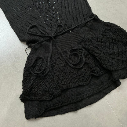Sheer Knit Vest Dress