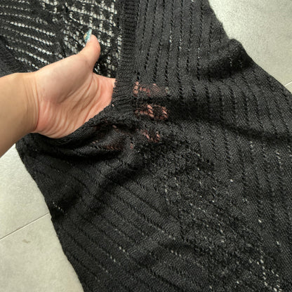 Sheer Knit Vest Dress