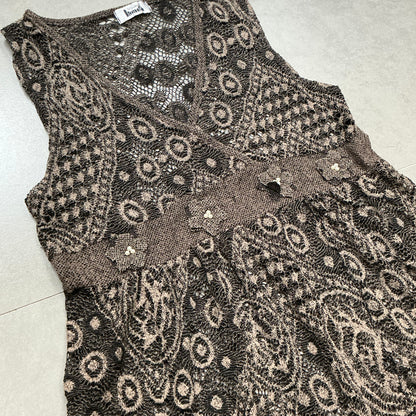 Sheer Pattern Vest