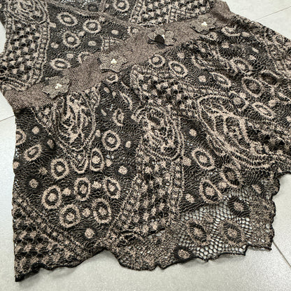 Sheer Pattern Vest