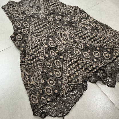 Sheer Pattern Vest