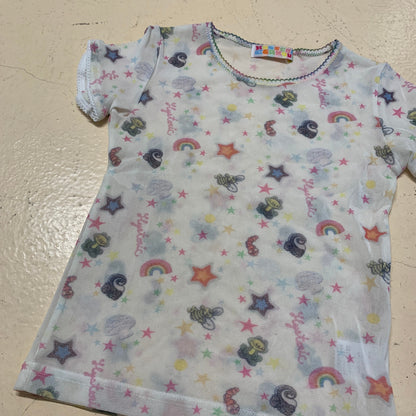 Hysteric Glamour AOP Mesh Top