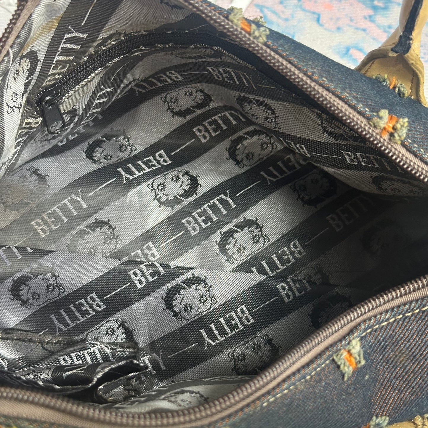2002 Betty Boop Denim Hand Bag