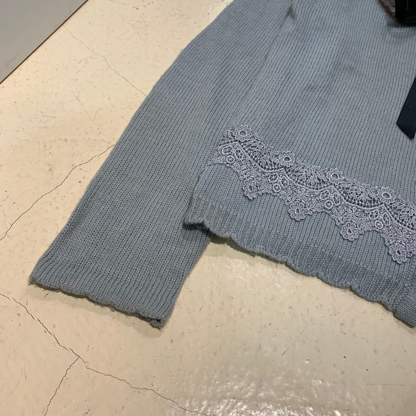 Axes Femme Knit Cardigan with Removable Fur Collar