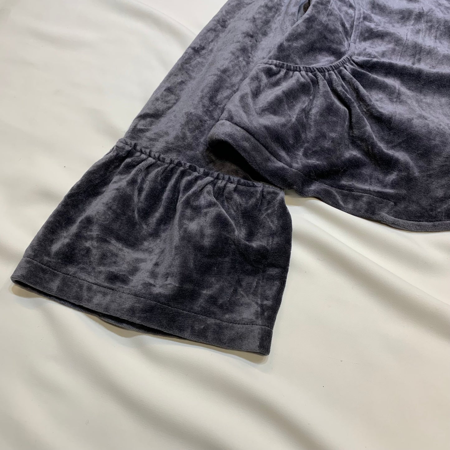 Velvet Cropped Jacket with Flared Cuffs