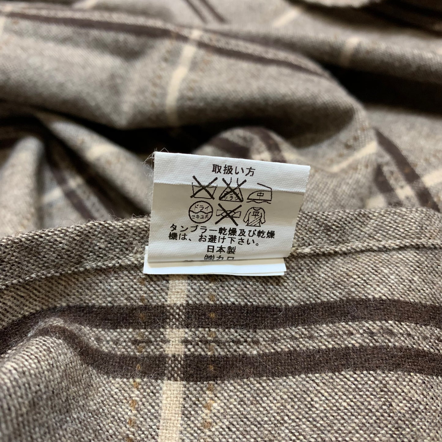 Plaid Wool Blend Multi-way Poncho