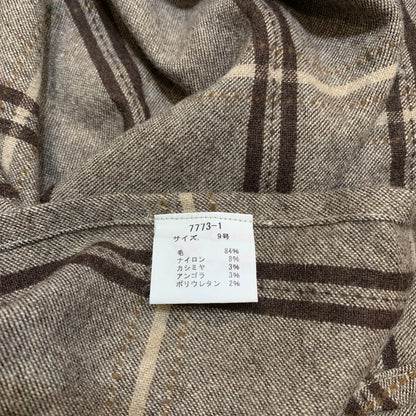 Plaid Wool Blend Multi-way Poncho