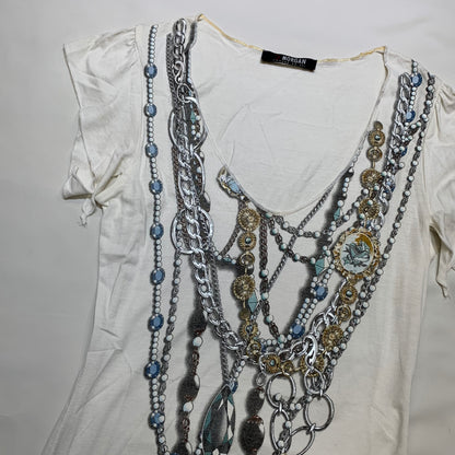 Morgan De Toi Print Necklaces Top