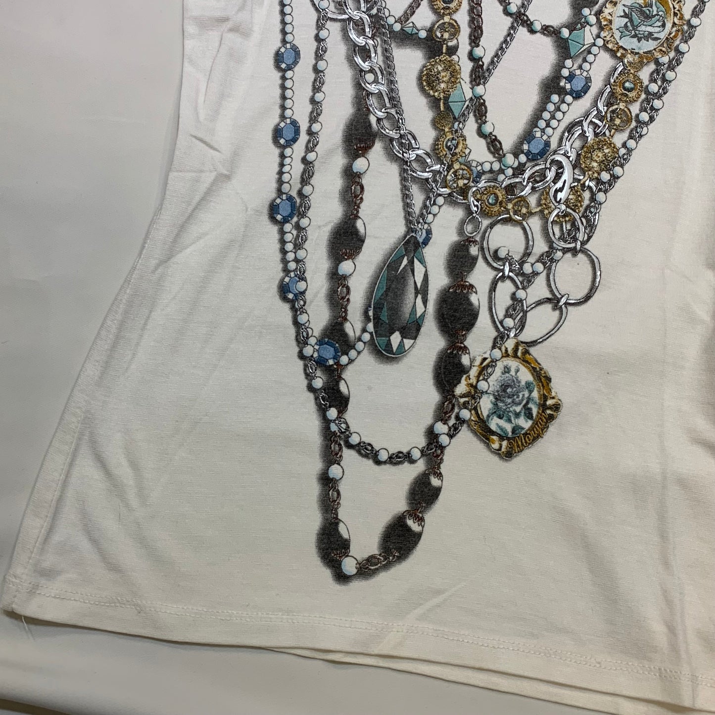 Morgan De Toi Print Necklaces Top