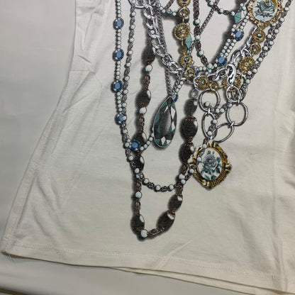 Morgan De Toi Print Necklaces Top