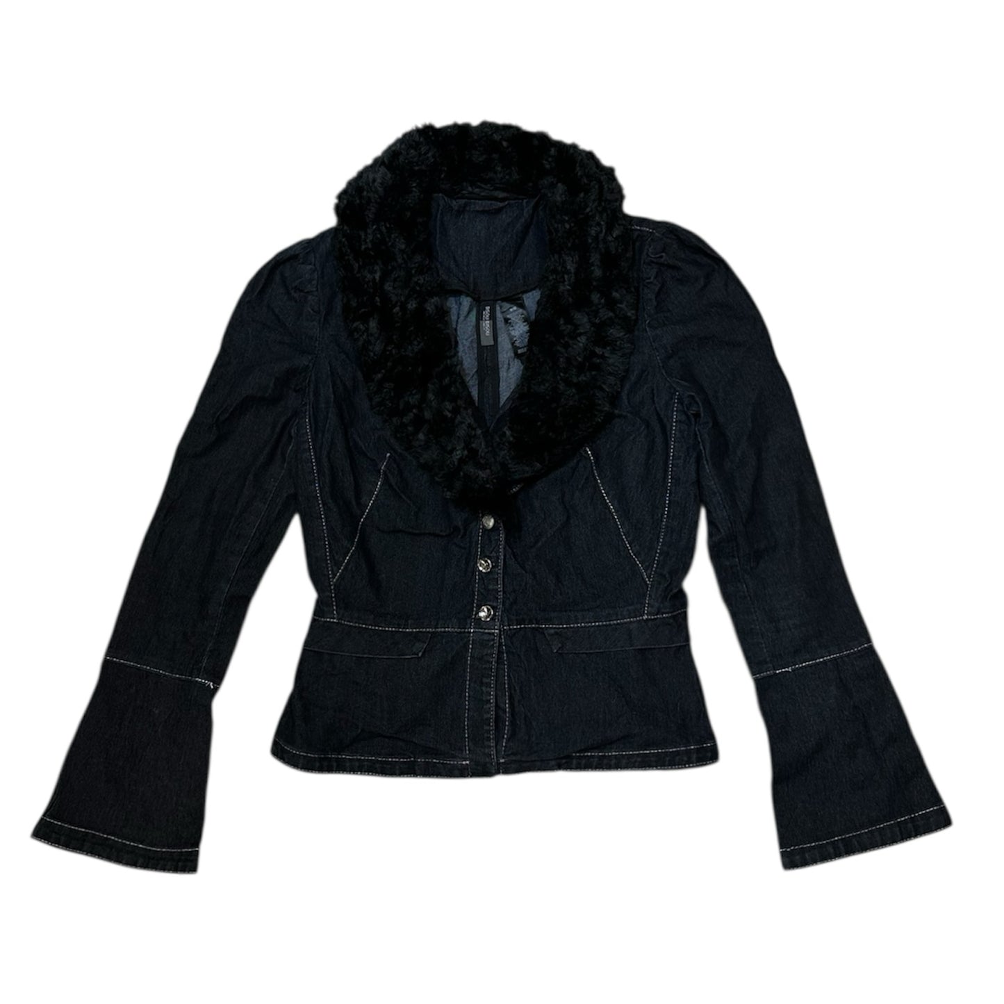 Fur Collar Denim Jacket