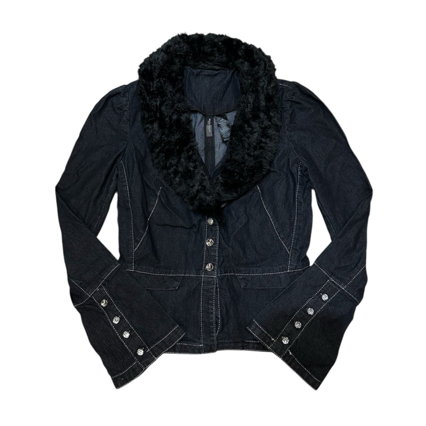 Fur Collar Denim Jacket
