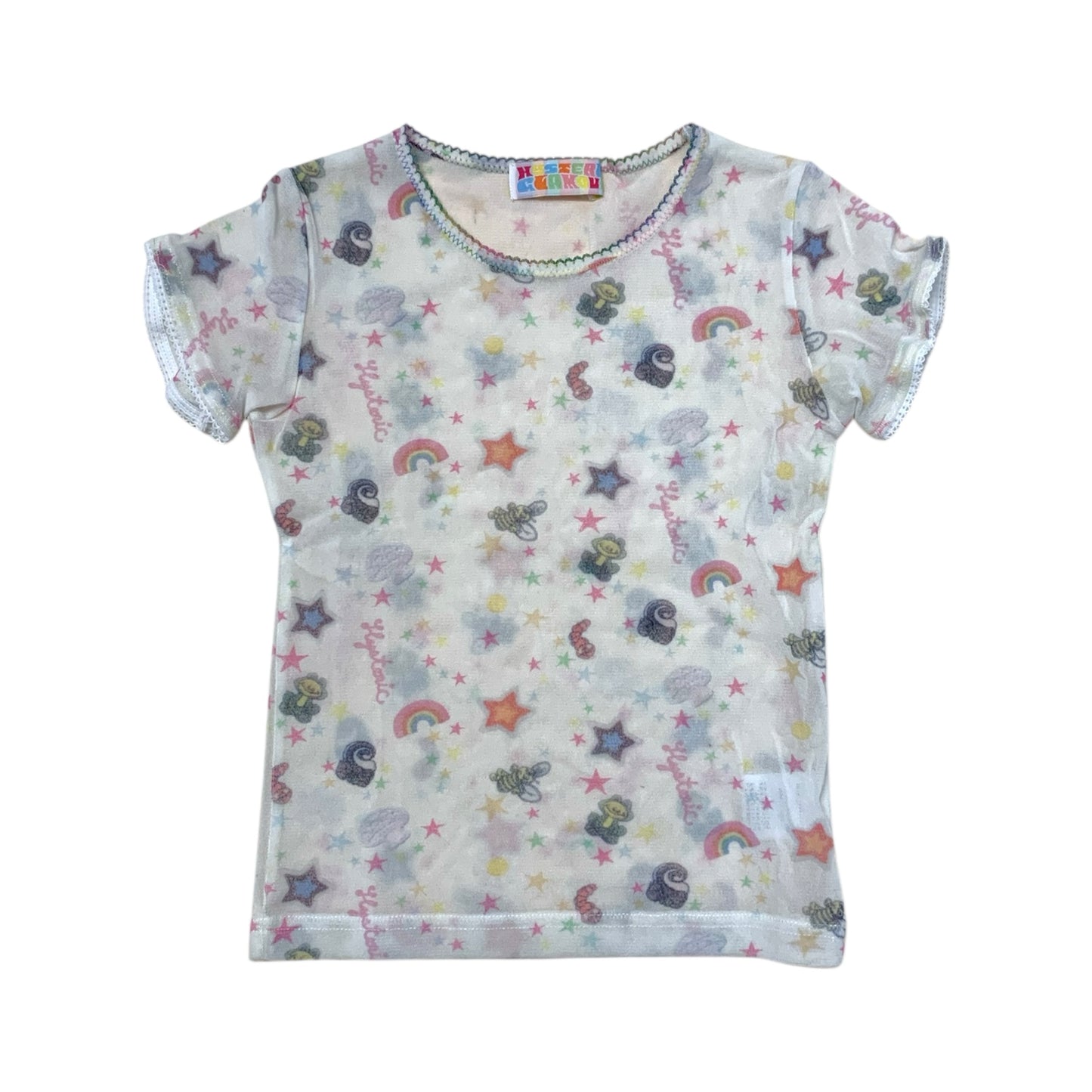 Hysteric Glamour AOP Mesh Top