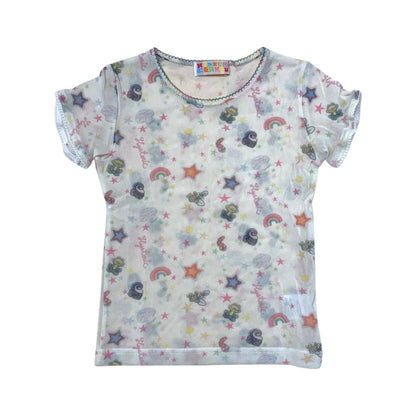 Hysteric Glamour AOP Mesh Top