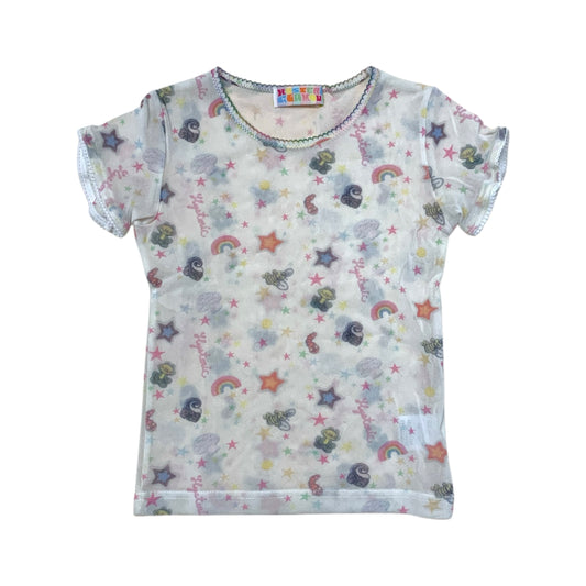 Hysteric Glamour AOP Mesh Top