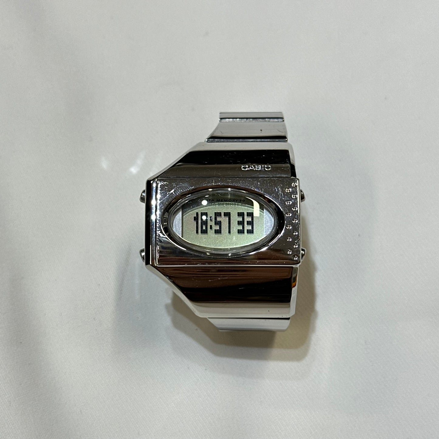 Rare Vintage Casio ME-100 United Future Organization Watch Tomato Module 1672