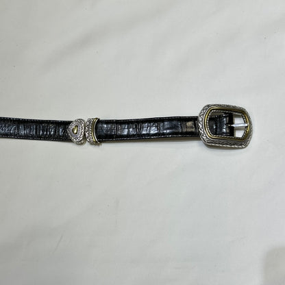 Brighton Two-Way Reversible Leather Belt in Black/Brown