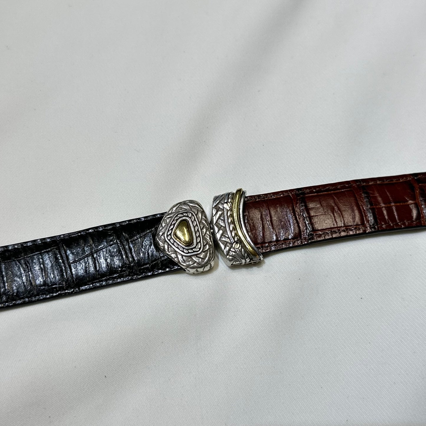 Brighton Two-Way Reversible Leather Belt in Black/Brown