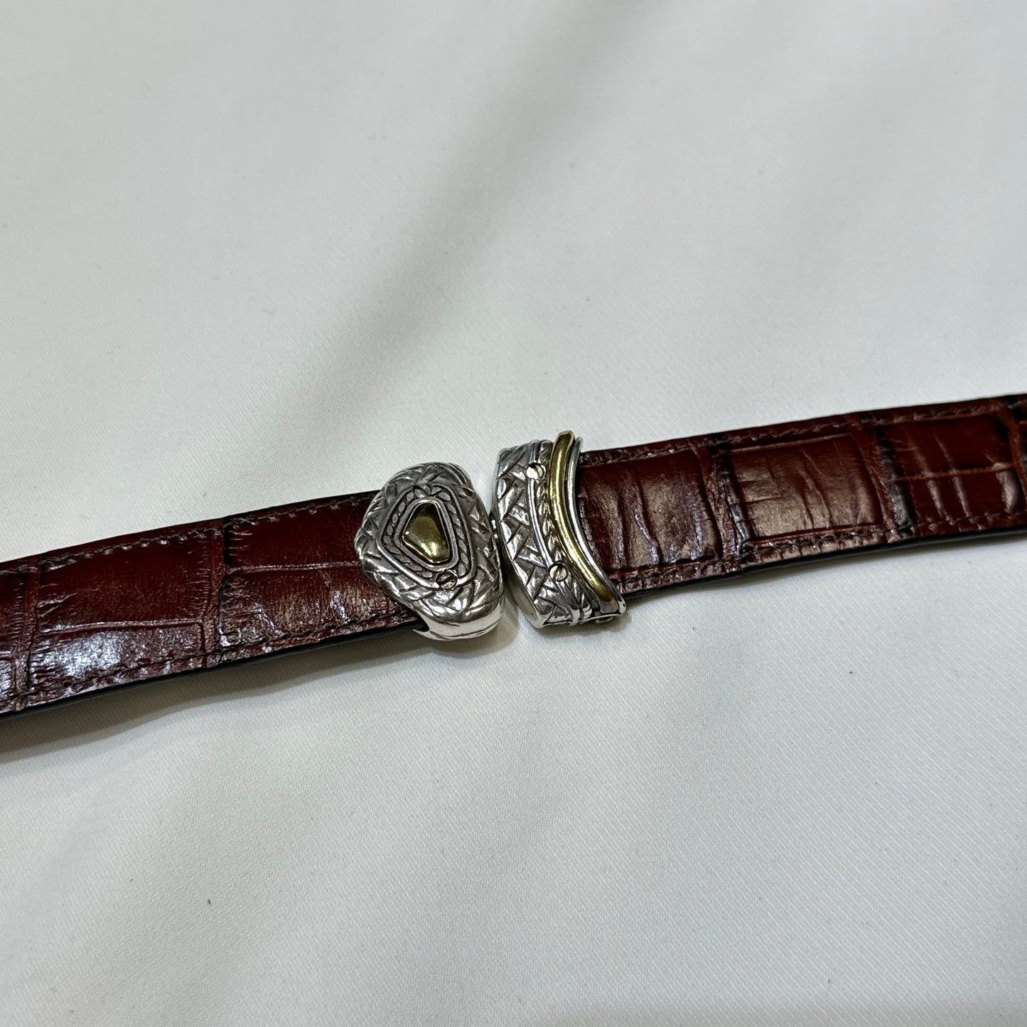 Brighton Two-Way Reversible Leather Belt in Black/Brown