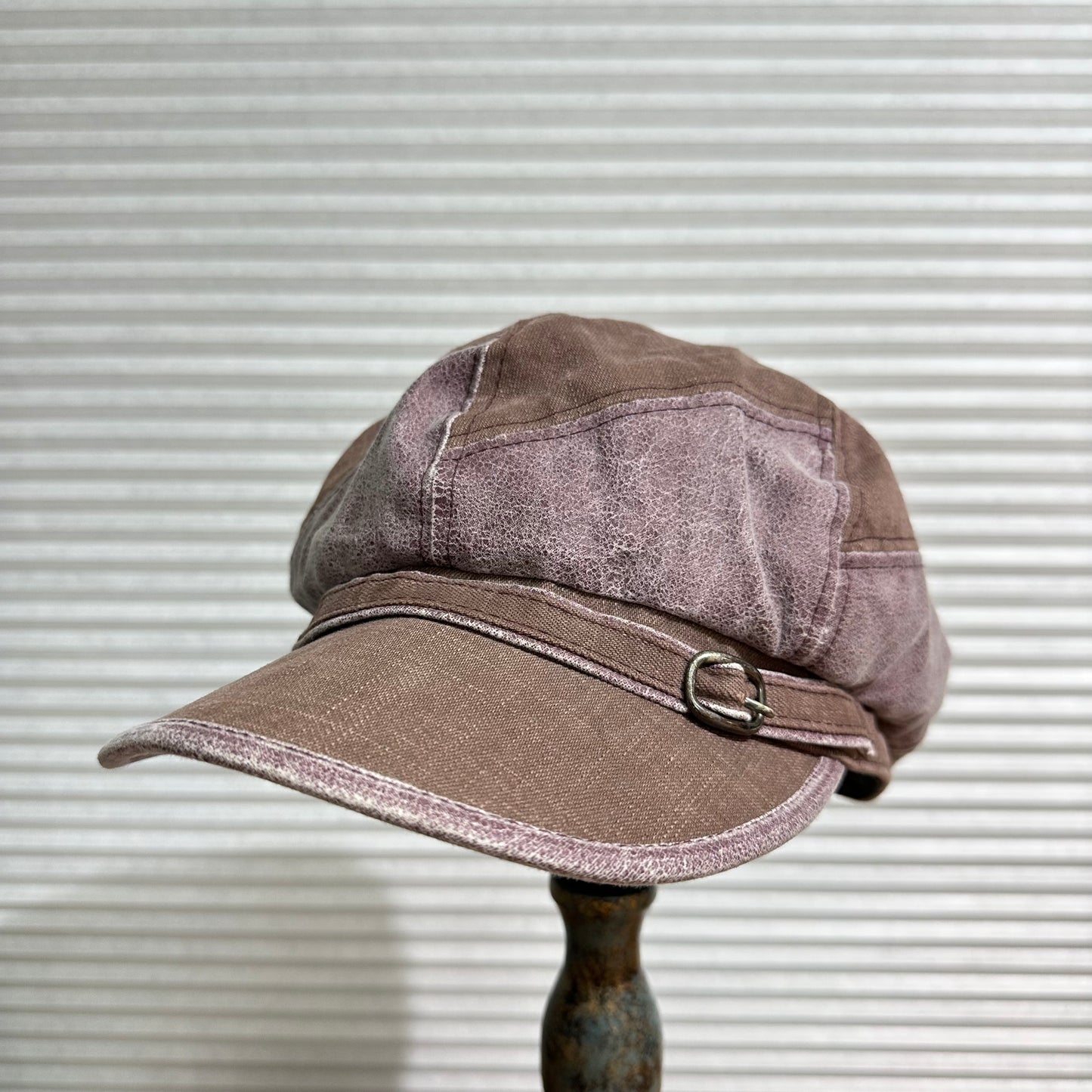 90s Distressed Newsboy Cap