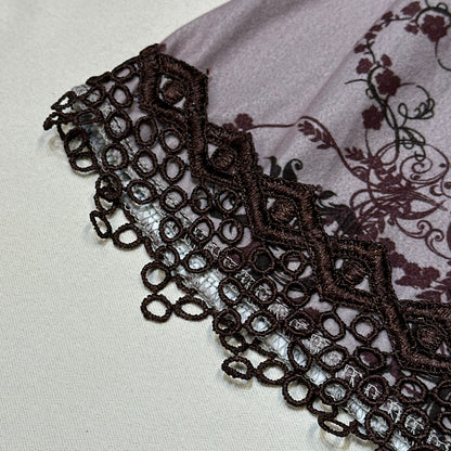 Ozz Angelo Vintage Baroque Floral Lace Dress