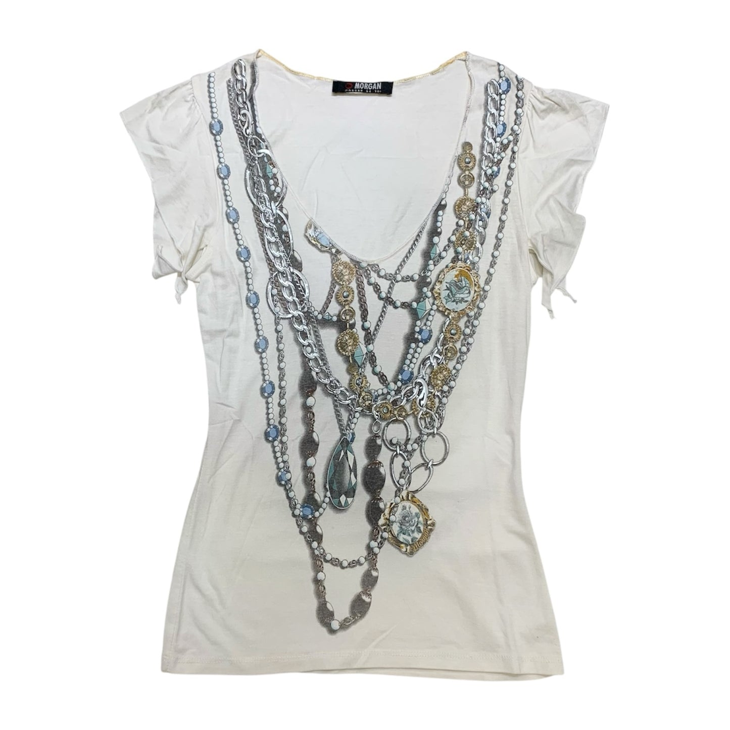 Morgan De Toi Print Necklaces Top