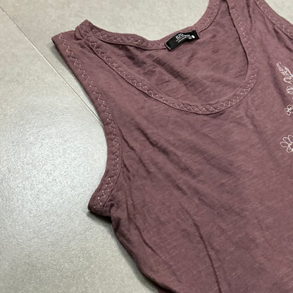 Embroidered Floral Tank Top