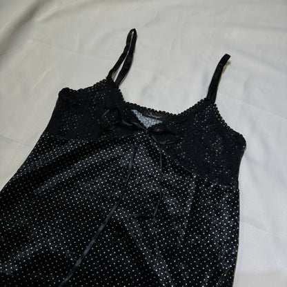 Polka Dot Velvet Camisole