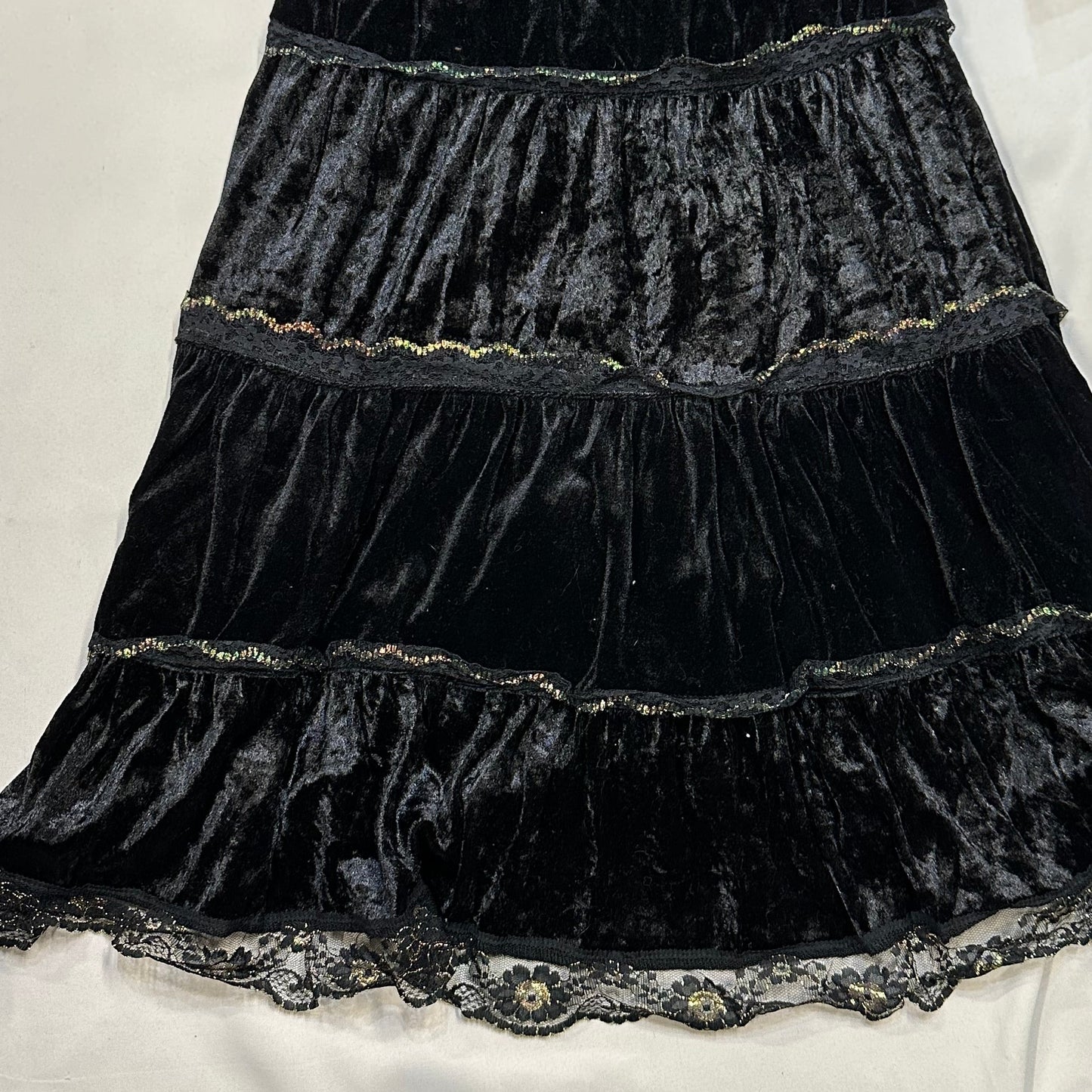 Velvet Trim Skirt