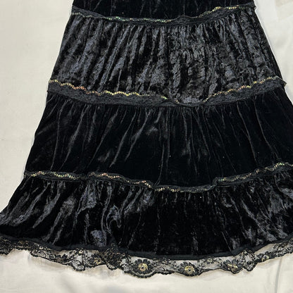 Velvet Trim Skirt