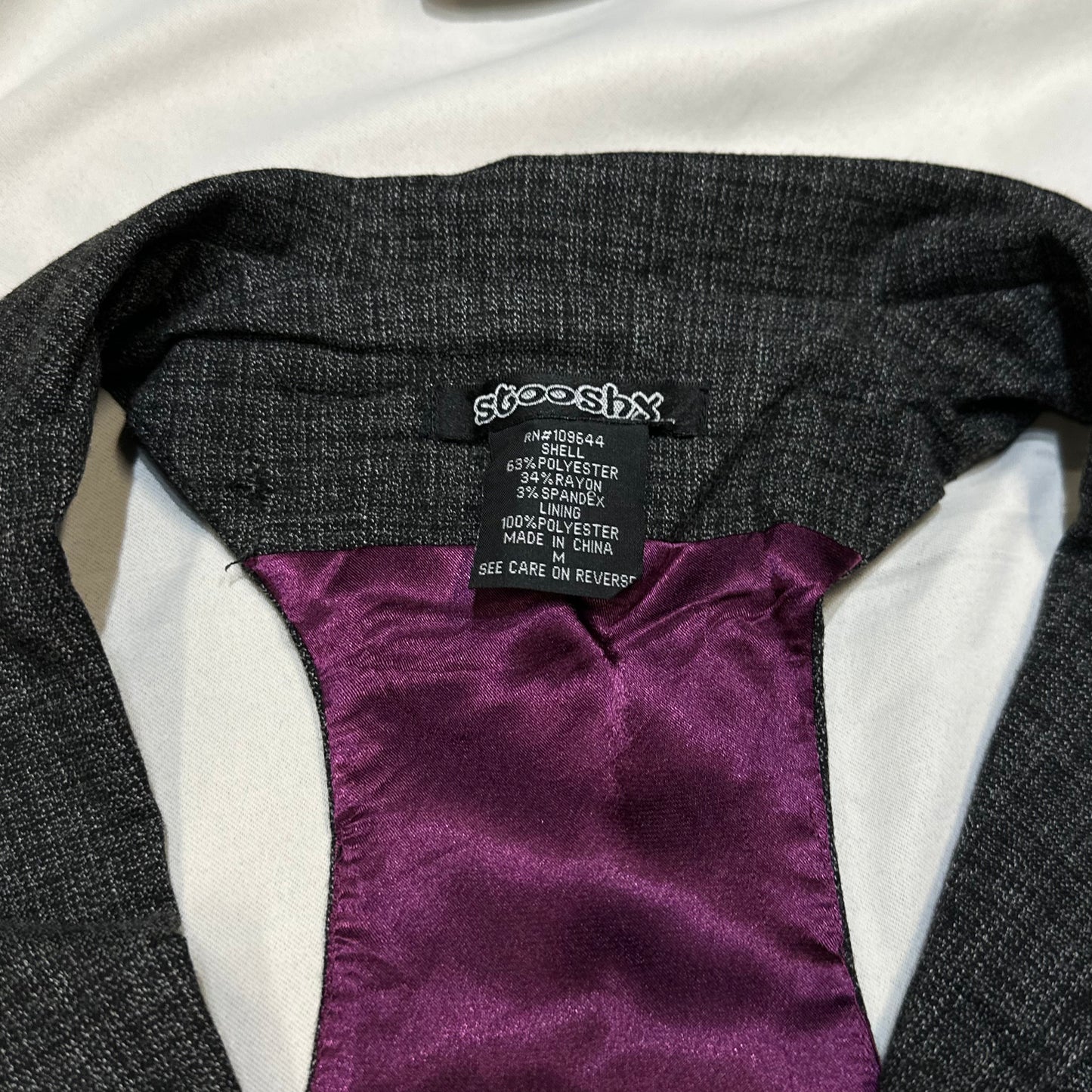 Charcoal Textured Lapel Waistcoat