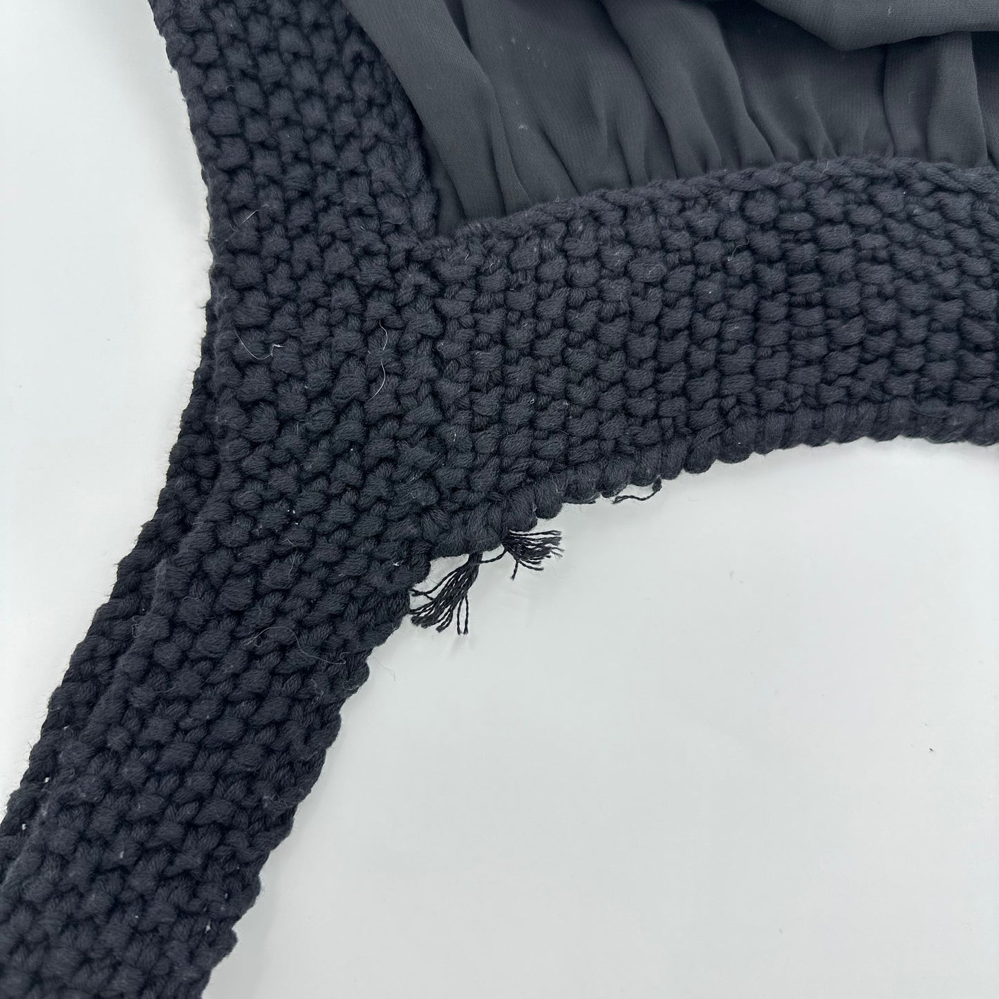 Knit Trim Mesh Layered Tank