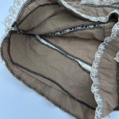 Fur Trim V-neck Tank