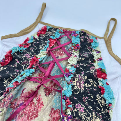Floral Lace-up Camisole