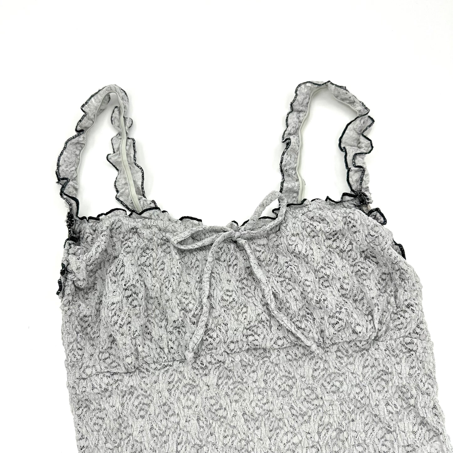 Ruffle Strap Lace Cami Top
