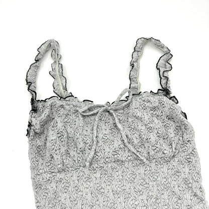 Ruffle Strap Lace Cami Top