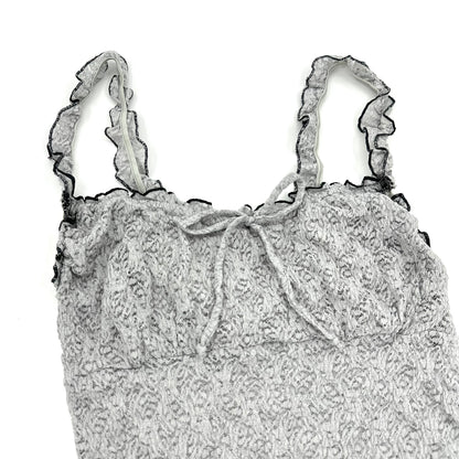 Ruffle Strap Lace Cami Top