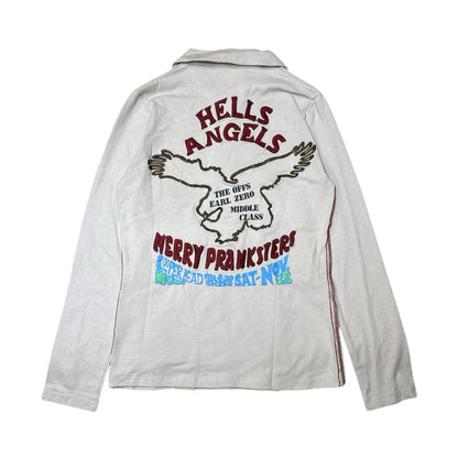 'Dead Wanted' Embroidered Long Sleeves Shirt