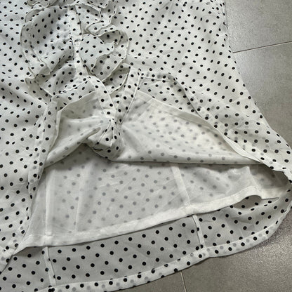 Polka Dot Mesh Shirt