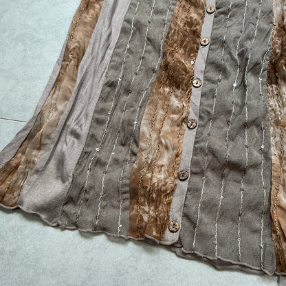 90s Splicing Button Up Camisole