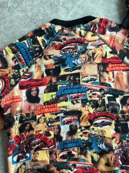 Hysteric Glamour 1990s Collage Car and Topless Woman Sweater